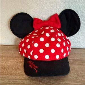 Red Polka Dot Mouse Ear Hat